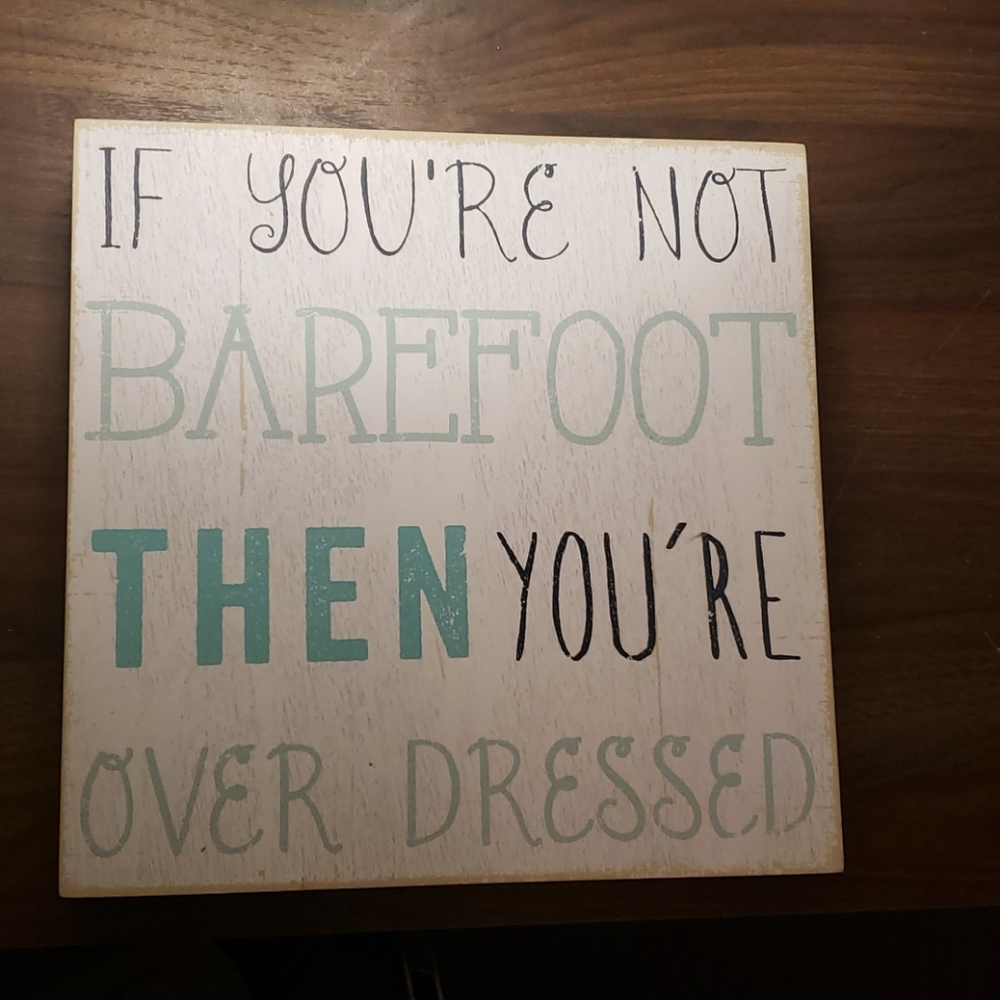 Beach decor sign